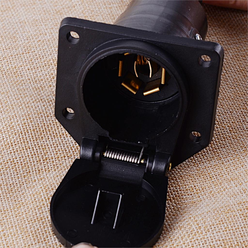 Citall mic-ap -210c 4- -tie litteä  to 7- suuntainen pyöreä rv-terän johdotussovitin perävaunun vetokoukun pistoke kannakkeella