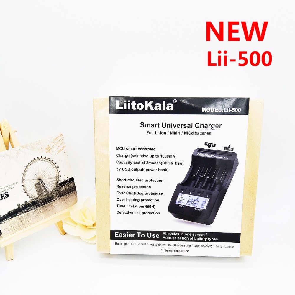 LiitoKala lii-500 LCD 3.7 v 1.2 v 18650 26650 16340 14500 10440 18500 Batterij Lader, 100% originele factory LiitoKala lii500