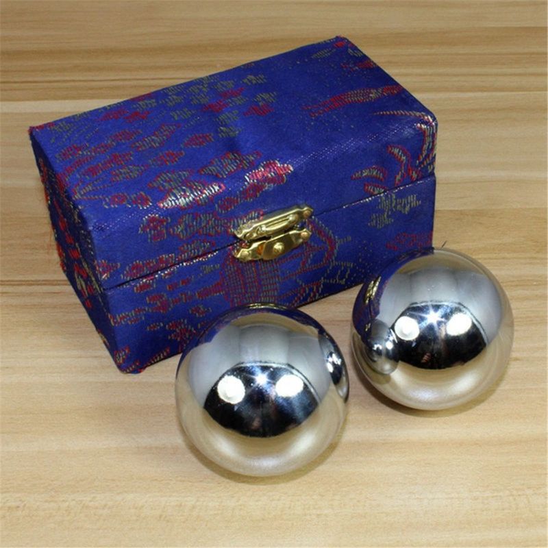 1 Paar Chinese Gezondheid Ballen Baoding Ijzeren Bal Massage Ballen Voor Hand Therapie