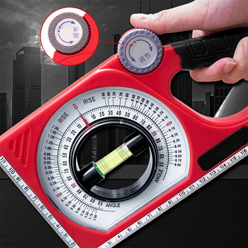Multifunction Magnetic Angle Meter 0-130 Degree Slope Meter Gradient Level Bubble Gauge Measuring Instrument Hand Tools