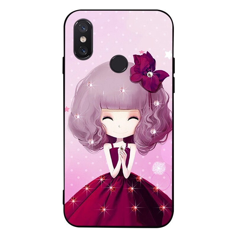 Luxus Strass Telefon fallen Für Xiao mi mi Max 2 Max2 Max3 Weiche Silikon TPU Zurück Abdeckung fallen Für Xiao mi mi Max 3 Profi Capa Coque