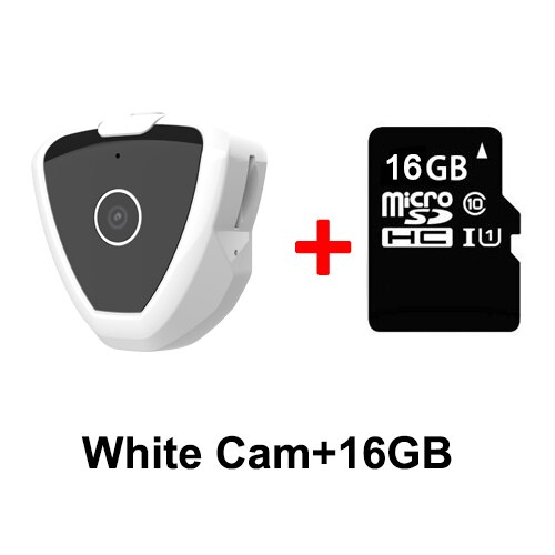 Mini Camera HD 720 P Draadloze Wifi IP Micro Video Camera Surveillance Nachtzicht Motion Actie Detecteert Draagbare Home Security: White with 16GB