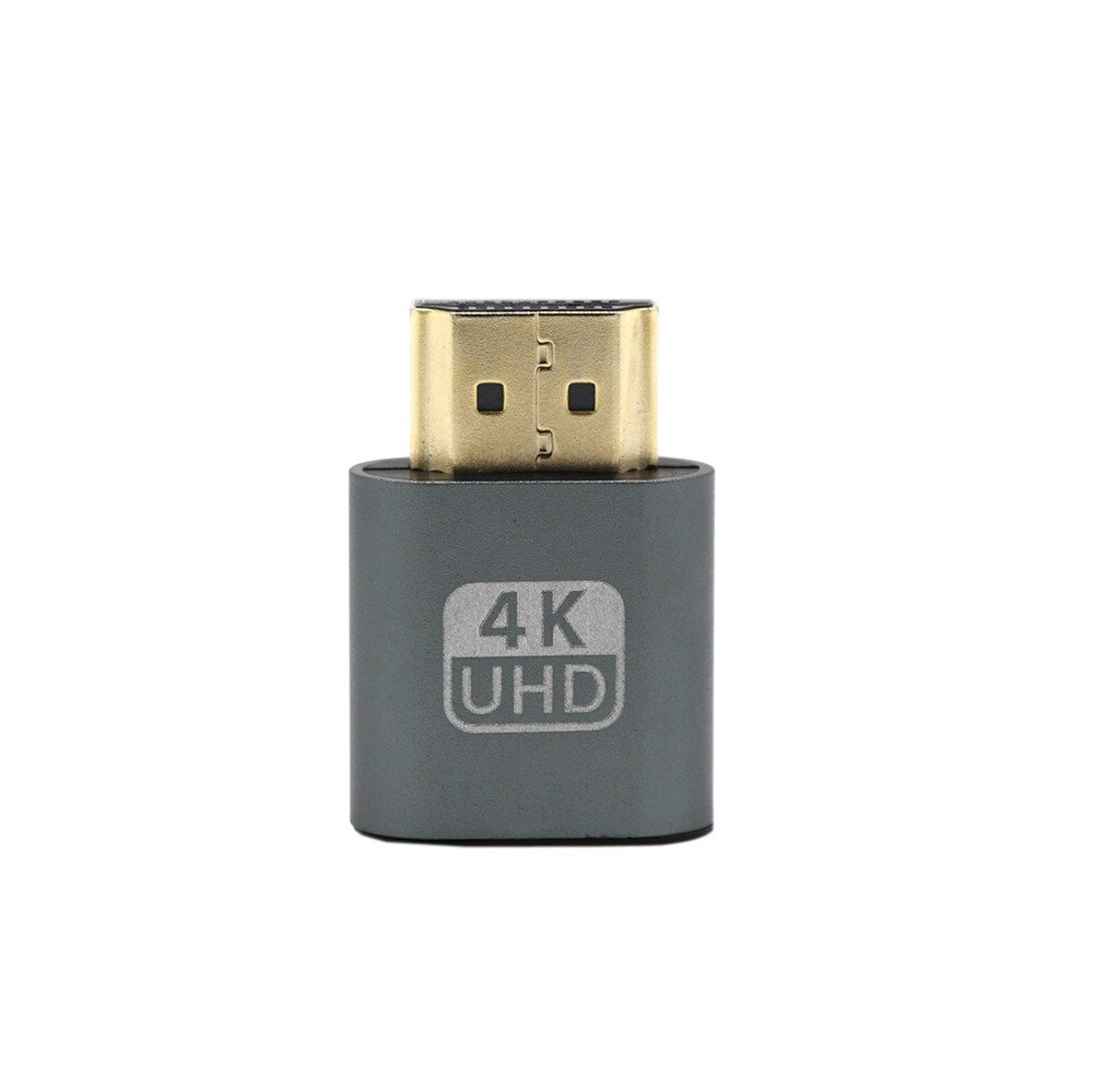 HDMI-compatible 1.4 DDC EDID Dummy Plug VGA Adapter Virtual Display Headless Ghost Display Emulator Video card Lock plate: B