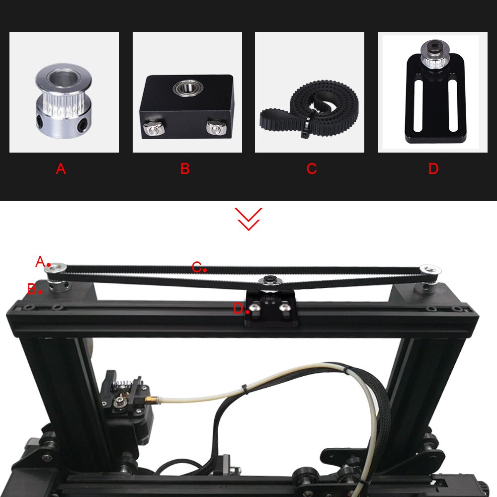 3D Drucker Teile Aktualisierung Bausatz Creality Ender 3/CR-10 Dual Z achse verwenden mit einzelnen stepper Motor- CR10 Dual Z Spannung Rolle einstellen