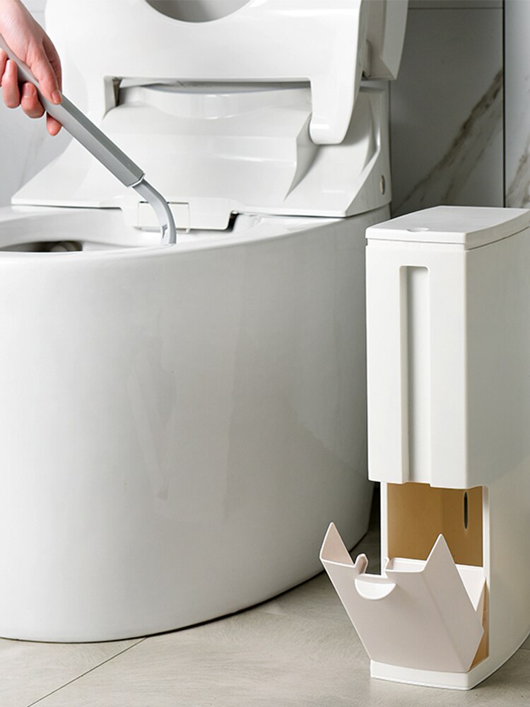 Rectangle Trash Bin Cover Kitchen Garbage Sorting White Modern Trash Bin Eco-Friendly Cocina Household Cleaning Tools BK50LJ