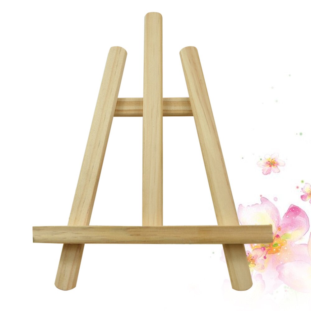 Mini Wooden Picture Frame Tripod Display Easels Stand for Phone Photo Frame Painting Art: Default Title
