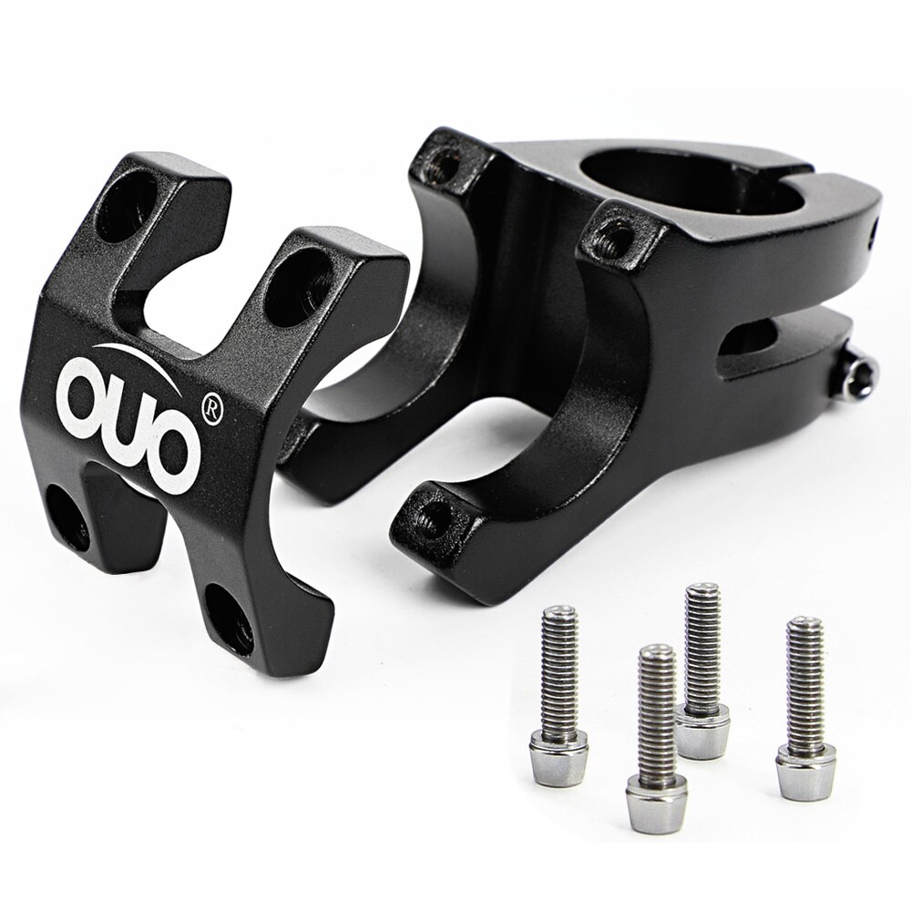 OUO krótki mostek rowerowy 31.8x4 5mm wspornik kierownicy rowerowej MTB moc pręt aluminiowy pion Bicycl accesori części robić roweru górskiego
