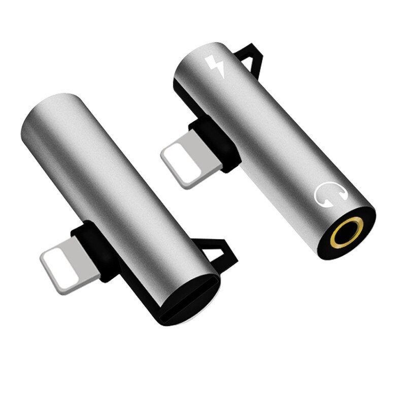 Adapter oplaad- en headsetaansluiting voor mobiele iphone converter oortelefoon oplaadsplitter voor iphone 11 12 pro xs