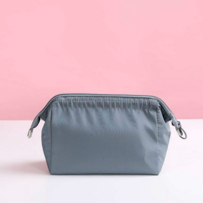 Neceser de viaje para maquillaje, bolsa de viaje para cosméticos, bolso de maquillaje, organizador, resistente al agua: Lightblue