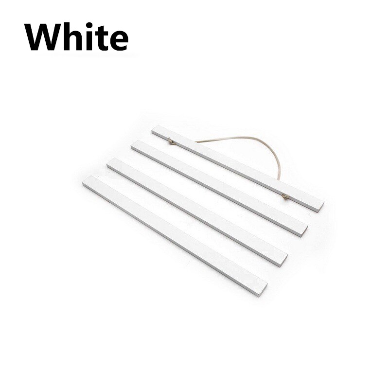 21-50cm Magnetic Wooden Photo Frame Scroll Print / Poster / Picture Hanger DIY Photo Poster Painting Wooden Hanging Home Decor: White / 21cm