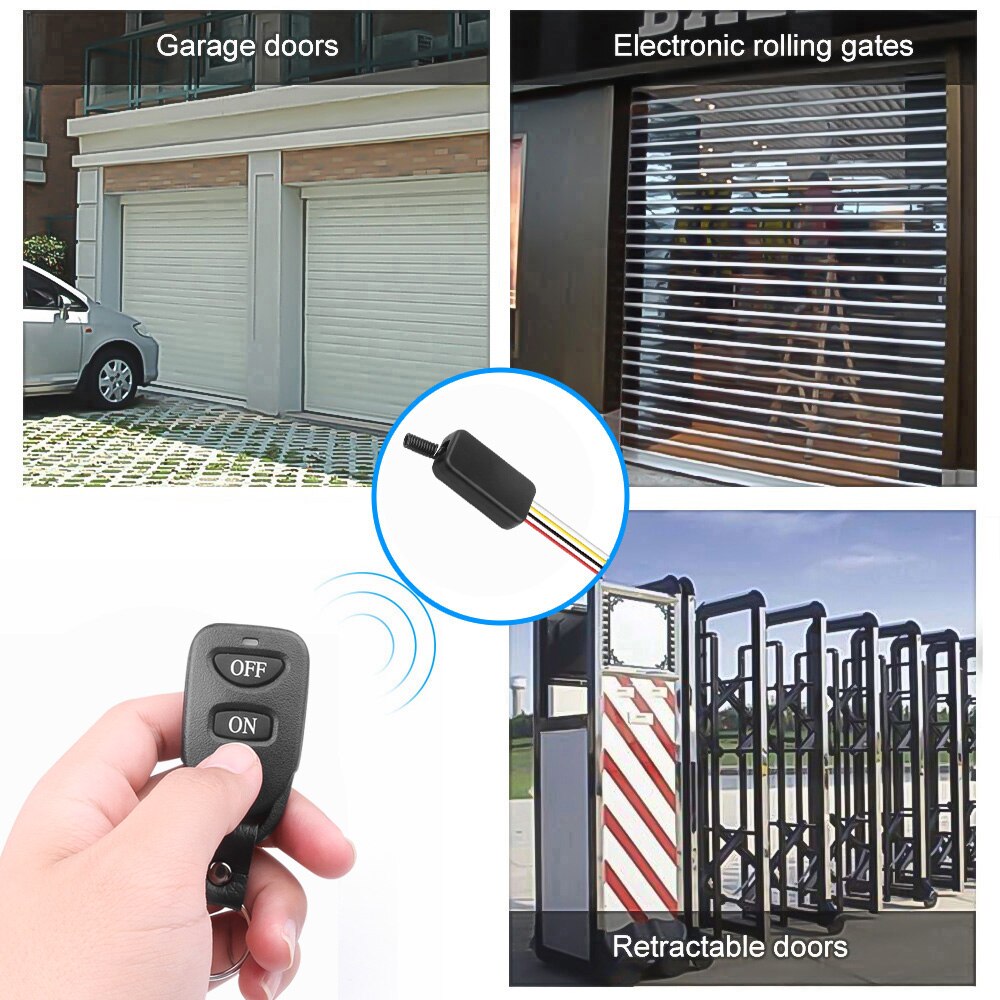 KEBIDU 433MHz RF Transmitter Receiver Relay Module Wireless Switch Remote Control 3.6V 12V 24V and 433 MHz Controller For Light