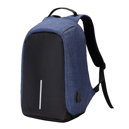 15.6 Inch Laptop Backpack For MacBook Pro 15 Anti Theft 17.3 inch Laptop Bag Backpack Men/Women Oxford Waterproof Notebook Bag: Navy Blue / 17.3-inch