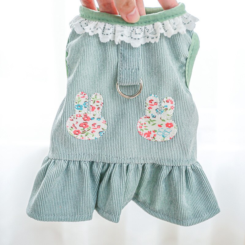 Śliczna wiosenna sukienka dla psa ubrania dla kota spódnica tutu strój zwierzaka Yorkies Shih Tzu pomorskie maltańskie pudel Bichon sznaucer odzież