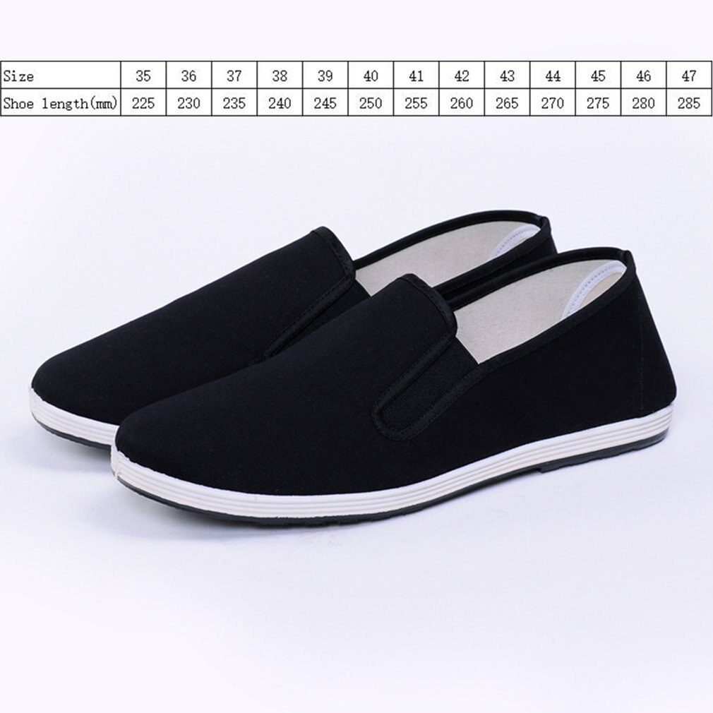 Enkele antislip zwarte stoffen schoenen met platte zool slijtvaste beschermende schoenen werkschoenen voor chauffeurs