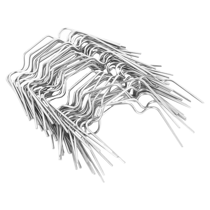 Serre inox 50 pièces W Clips ressort fil vitrage cadre en verre fixation pince