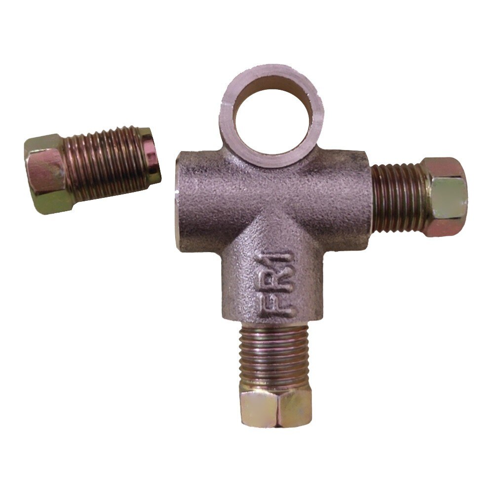 10mm M10 3/16"Brake Line Tee Piece Connector Brake Pipe Fittings Brake T Cv Piece Tee With 3 Male