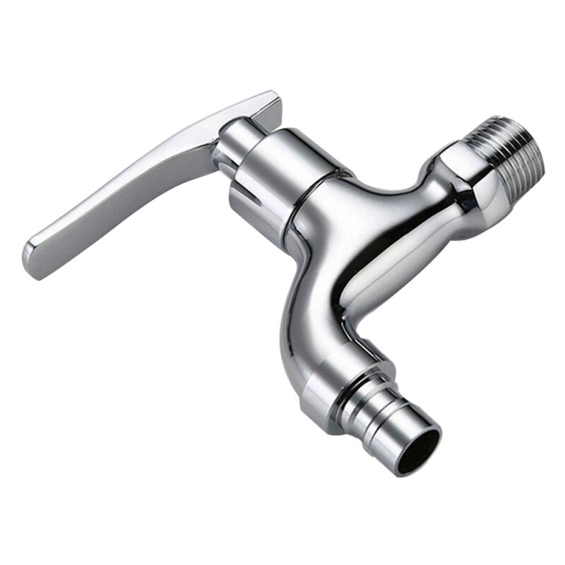 Home Wall-Mounted Washing Machine Faucet Hand Stainless Bathroom Faucet Toilet Steel Faucet Garden P8E8