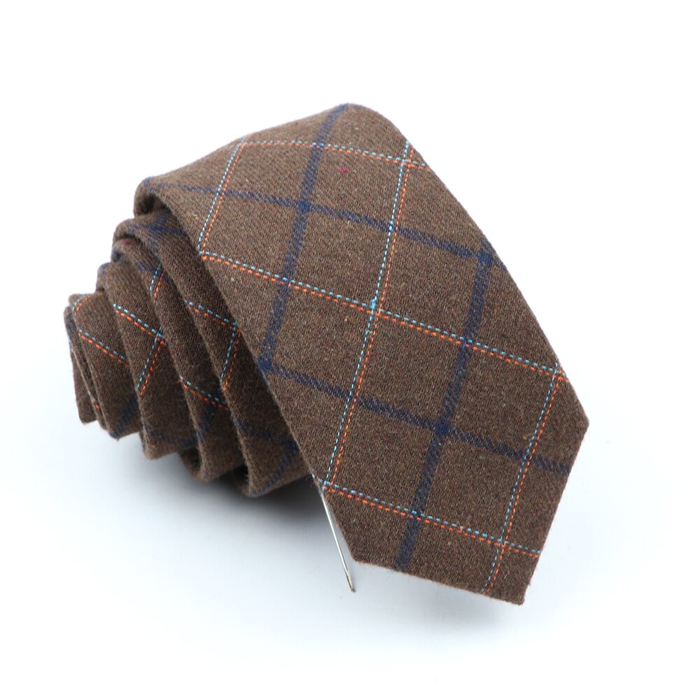 Corbatas clásicas de algodón para hombre, corbatas ajustadas hechas a mano de 6CM con cuello, a rayas, a cuadros, para negocios, bodas y fiestas,: 20