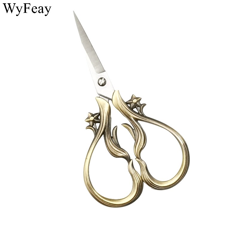 Tijeras Vintage de sastre Retro antiguo, tejido de costura, bordado y costura, suministros de corte de hilo