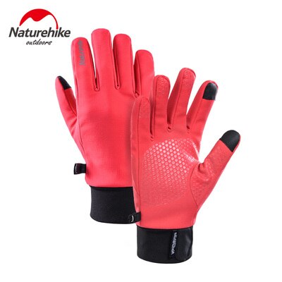Naturehike gants d'hiver chauds pour écran tactile  -5 ℃, gants de sport de plein air pour cyclisme, randonnée, trekking, voyage: Rouge / M