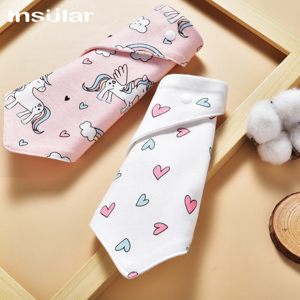 3 Stks/set Insular Katoenen Baby Slabbetjes Voeden Kiel Infant Burp Doeken Cartoon Speeksel Handdoek Baby Eten Accessoire Zachte Baby Stuff