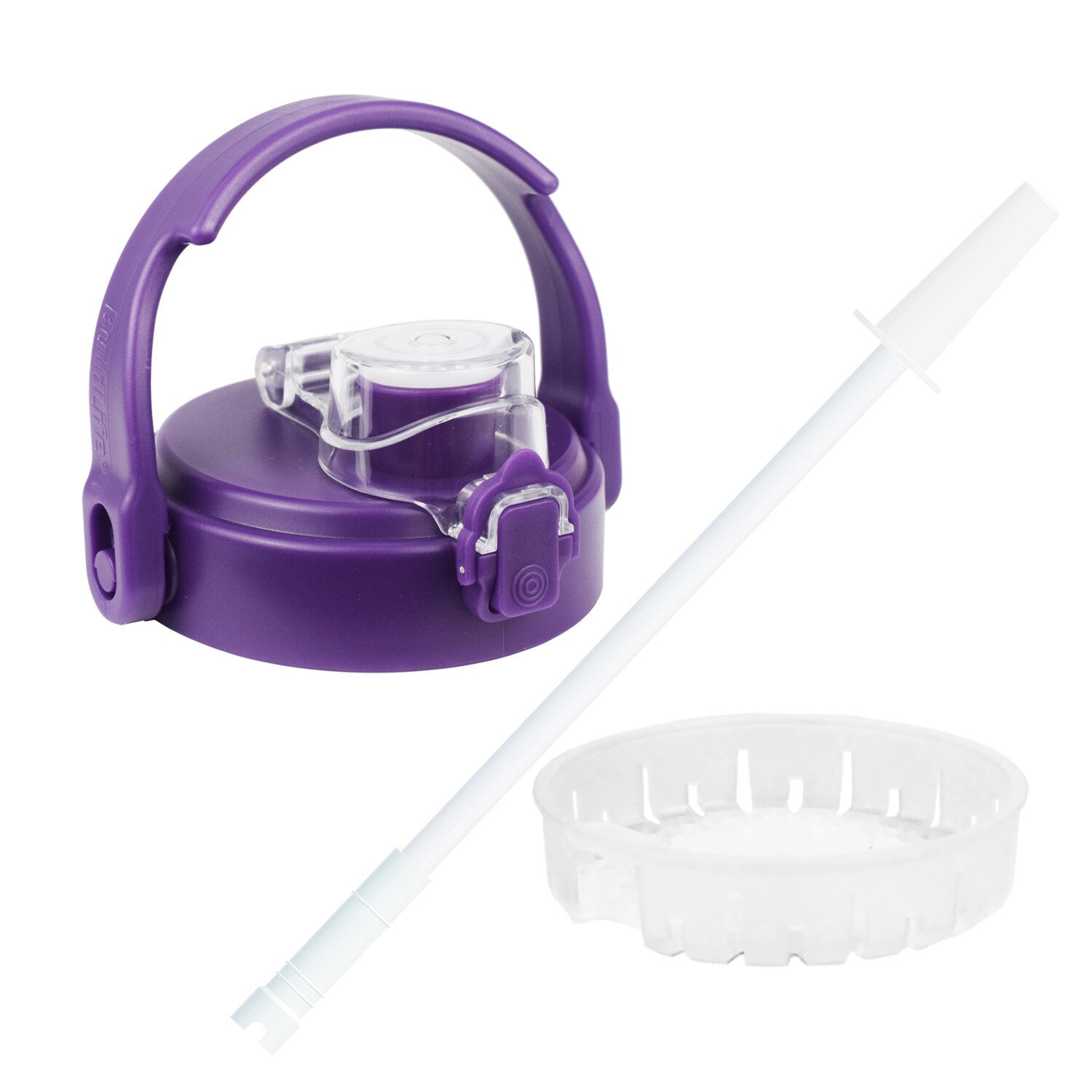 Quifit – couvercle de bouteille d&#39;eau avec paille, pour 2l 3,8 l 2,5 l 3,78 l: Light Purple