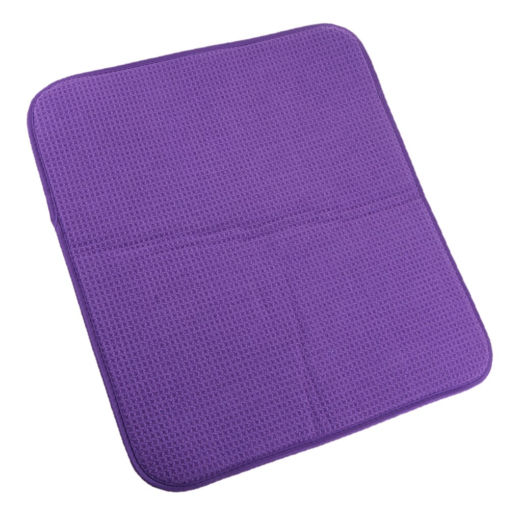 Microfiber Dish Drying Mats For Kitchen Drying Pads For Dishes Thick Absorbent Drainer Mat: Purple