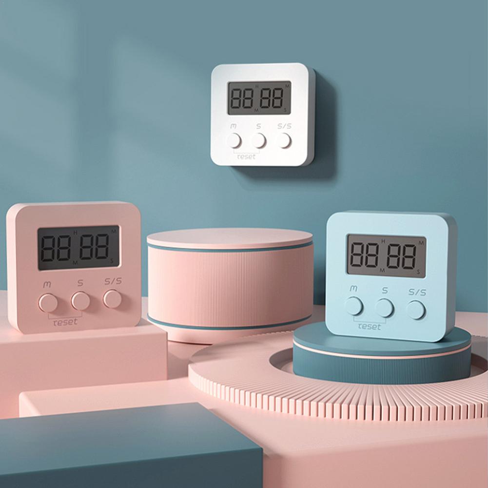 LCD Mini Kitchen Timer Cooking Alarm Clock Digital Timer Built-in Speaker Sleep Shower Study Stopwatch Count Kitchen Gadget Tool