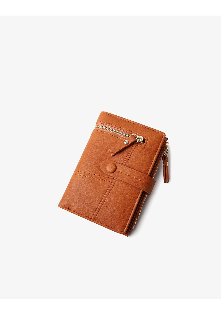 Stijlvolle Vrouwen Meisjes Lederen Smart Wallet Kaarthouder Portemonnee Clutch Kleine Solid Slim Portemonnee Portemonnee Voor Vrouwen: E