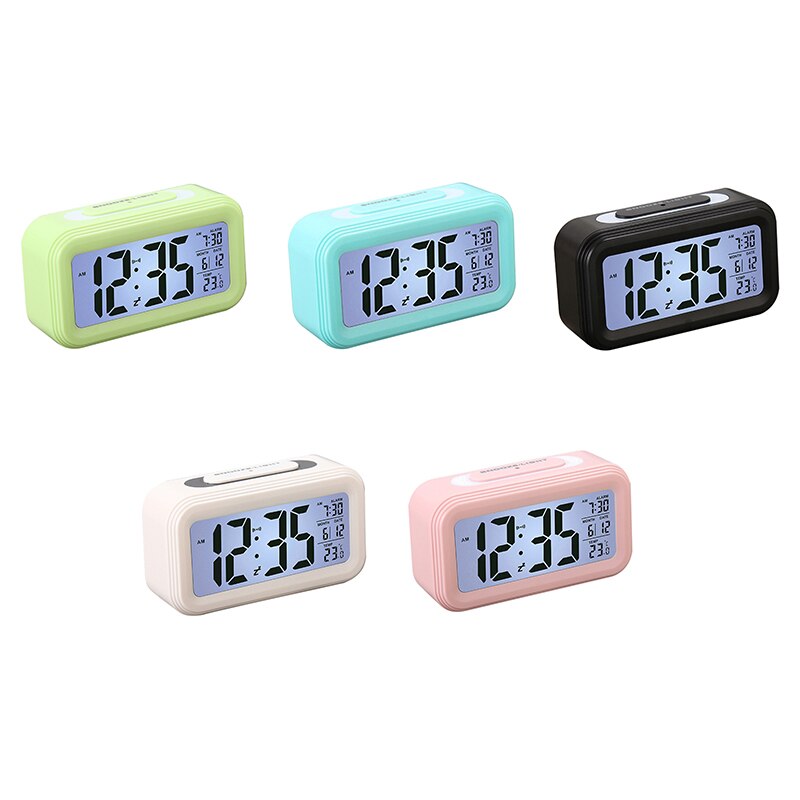 Digital Alarm Clock Bedside Night Light Display Clocks Kids Girls Boys Room Decoration Clock