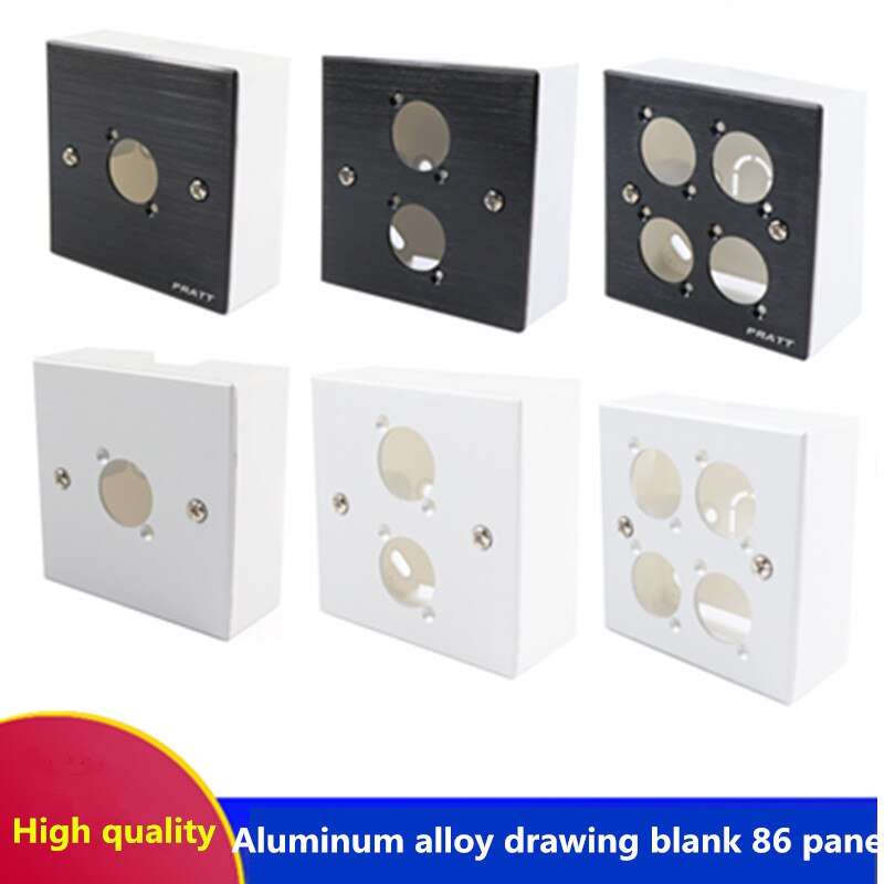 Painel de soquete, 86, de liga de alumínio, com fios para desenho, tomada redonda, hdmi, rca, cat6, cat3, usb, para parede