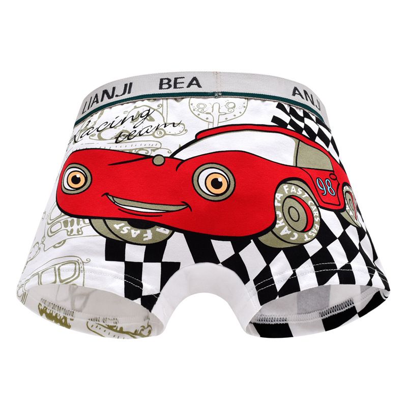 Babys fille garçon sous-vêtements enfants enfants dessin animé Animal imprimé coton culotte Boxer Shorts enfant en bas âge enfants bas: C / 2XL