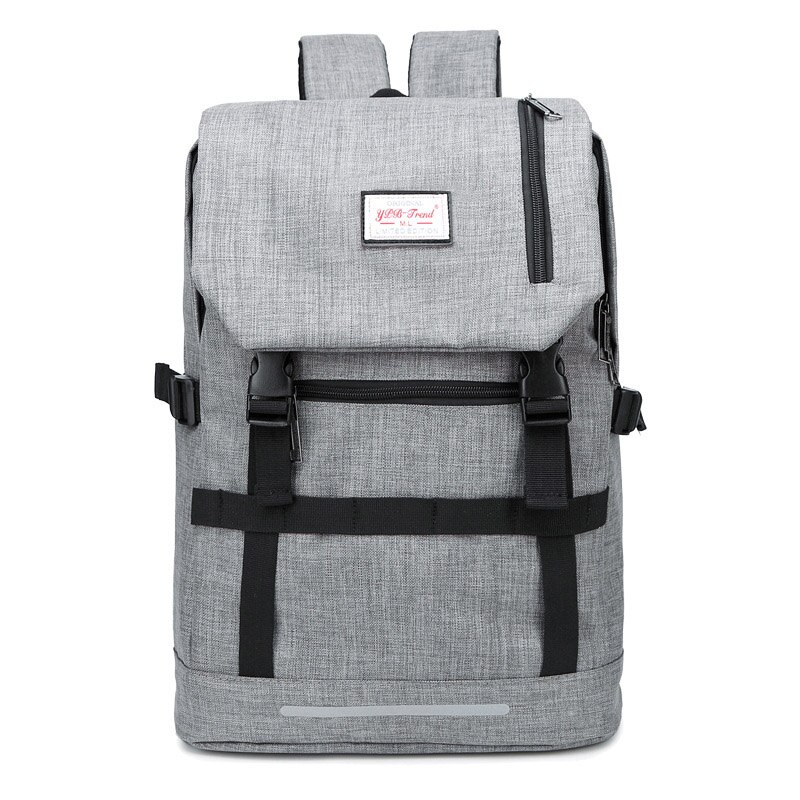 Men&#39;s backpacks Laptop bags Travel student backpacks casual tote nylon Anti-theft backpack for male bag College style: gray