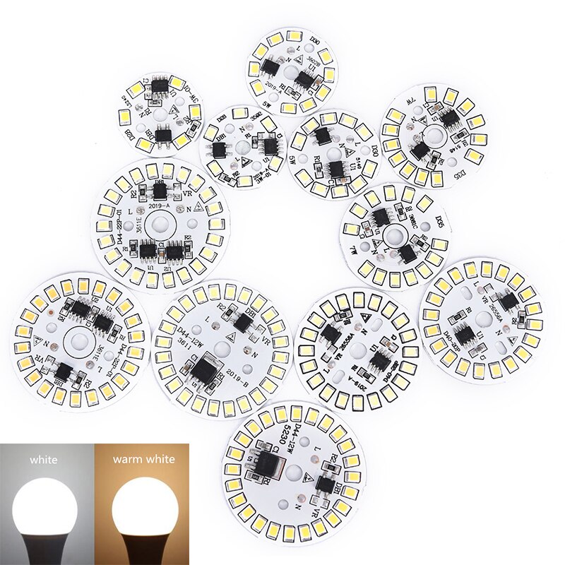 220V Led Lamp Patch Lamp Smd Plaat Ronde Module Lichtbron Plaat Voor Lamp Licht