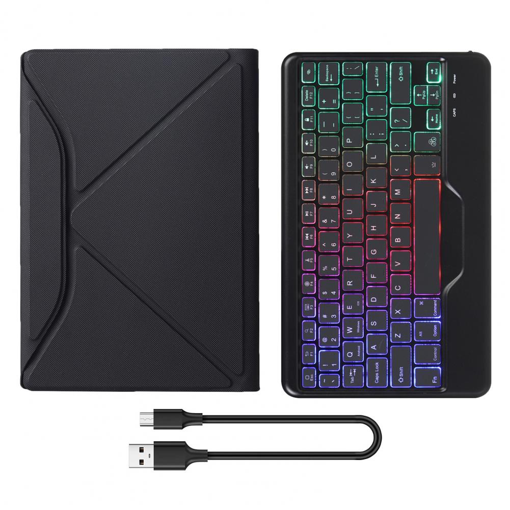Voor Samsung Tab A8 SM-X205/X200 Tablet Keyboard Case Bluetooth-Compatibel Toetsenbord Case Afneembare Touchpad Volledige Beschermhoes