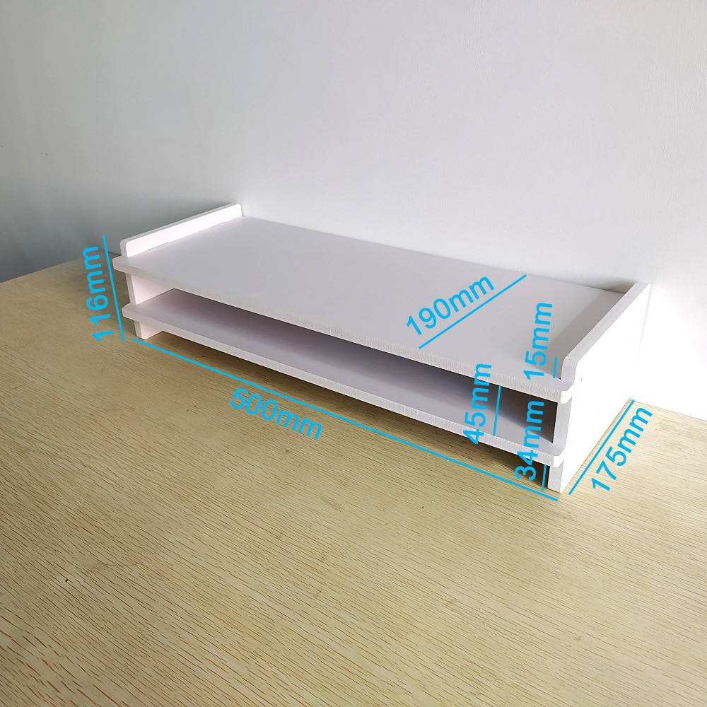 Monitor Stand Riser Desk Organizer Shelf Monitor Stand PC Screen Riser Laptop Stand Holder Home Office Computer Accessories