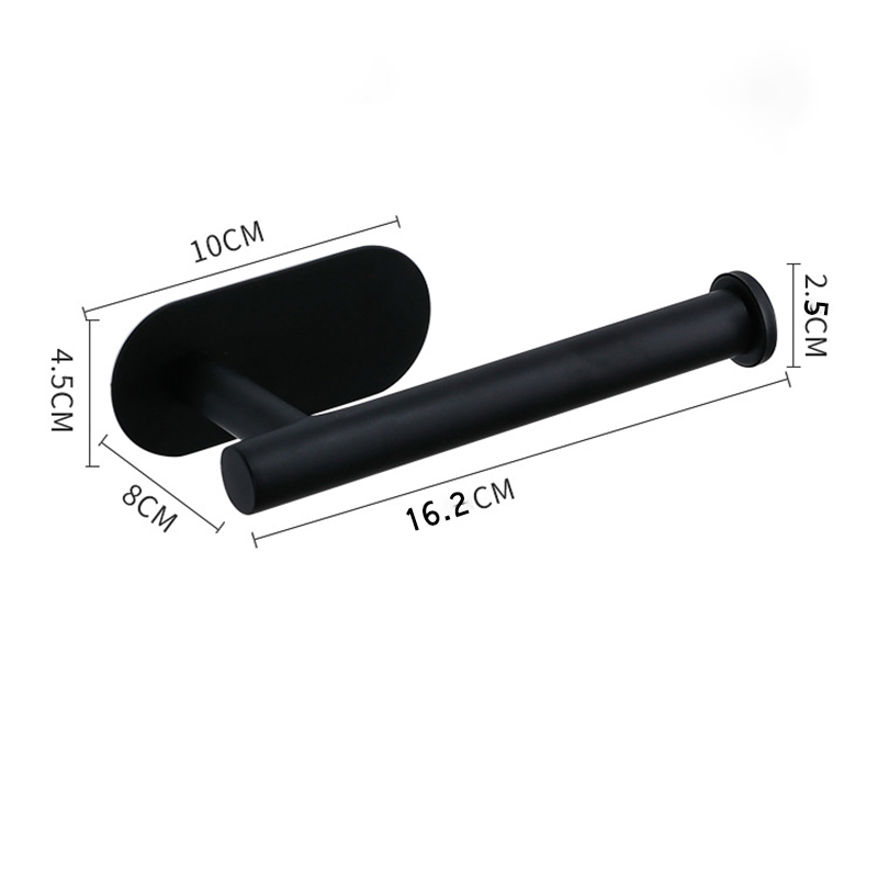 Toilet Paper Rack Bathroom Paper Towel Holder Adhesive Absorbent Paper Dispenser WC Kitchen Hardware Storage Accessories: Red