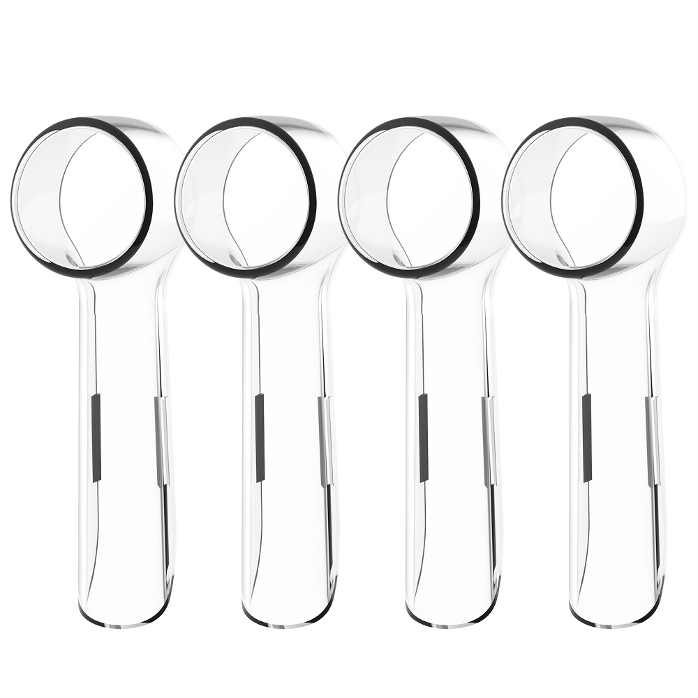 Oral B-kompatible elektrische Zahnbürstenköpfe, staubdichte Abdeckungen, 4 Stück, Oral B Bürstenkopf-Schutzkappen für Aufbewahrung und Reisen: Licht Grün