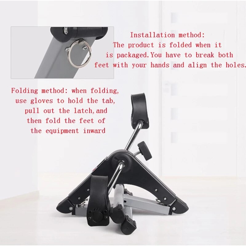 Home Mini Fitness Bike LCD Display Indoor Cycling Stepper Mini Bicycle Exercise Bike legs Trainer Exercise Gym Machine