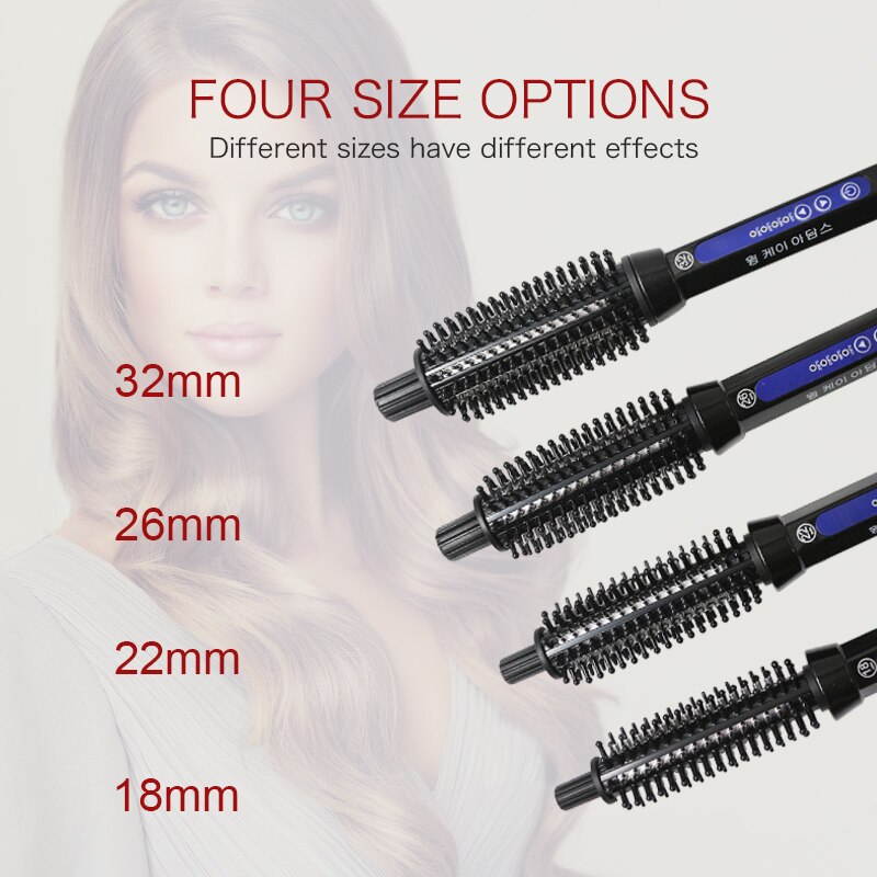 2 In 1 Pro Ceramic Hair Curler Electric Comb Hair Brush Hair Curlers Roller Styling Tools Hair Curling Iron Multifunction