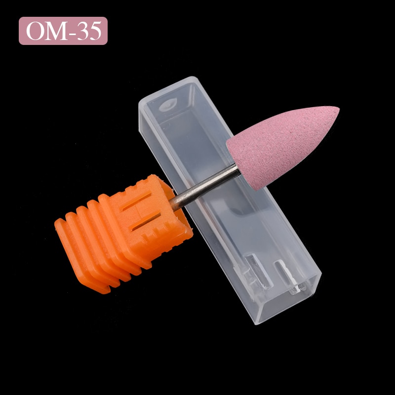 Fresa para máquina de manicura, brocas de silicona para uñas, accesorios para amoladora de uñas