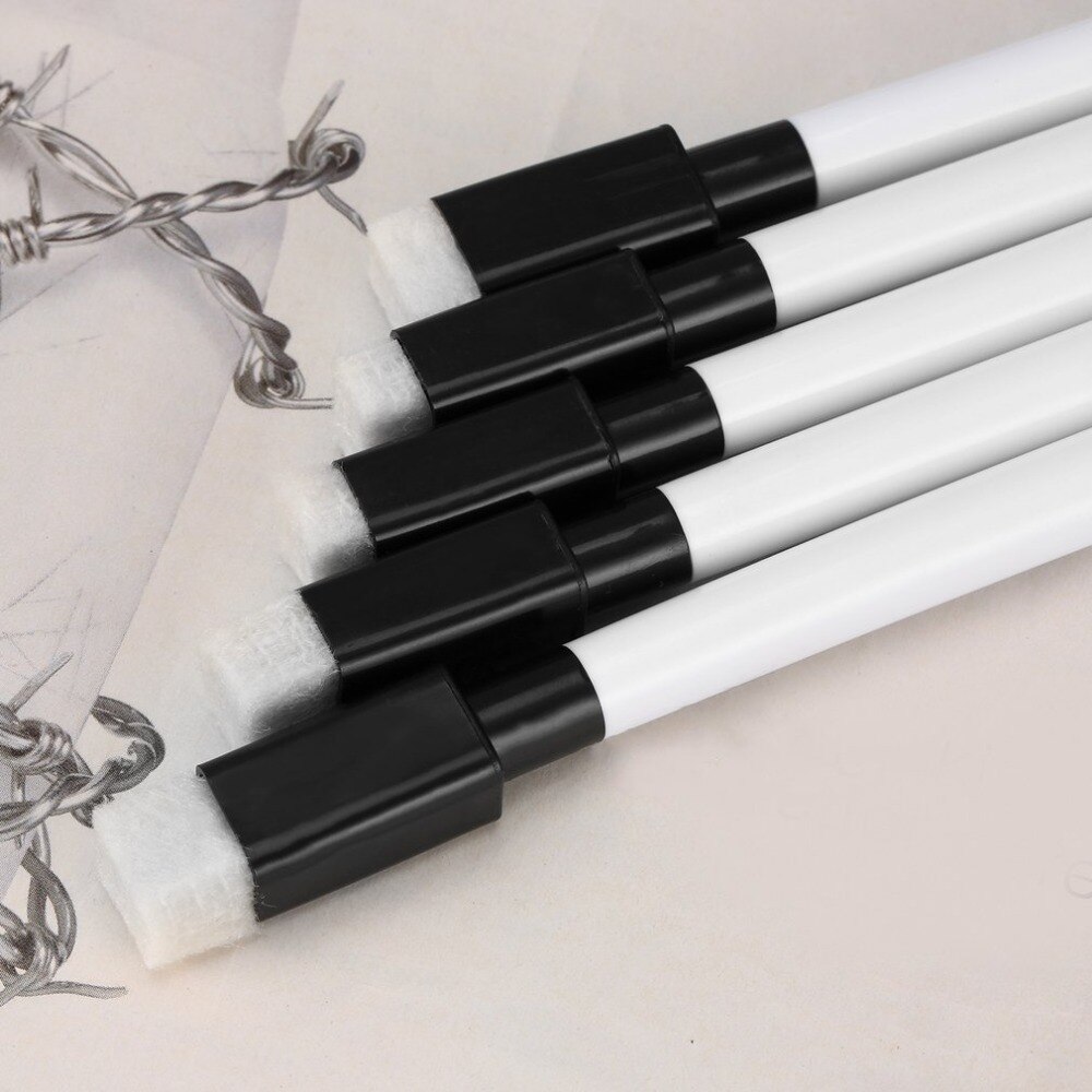Feutres effaçables pour tableau blanc sec, 5 pièces, effaceur environnemental, papeterie fournitures scolaires et de bureau