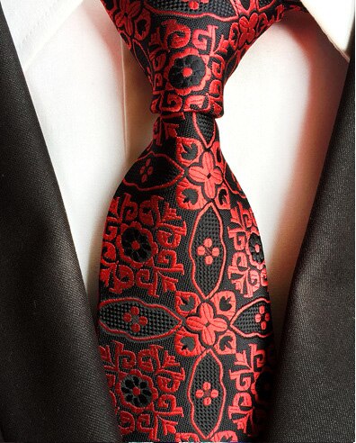 Gusleson 8cm klassisk glipper til menn 100%  silke jacquard paisley floral cravatta glipper mann brudgom forretningsslips tilbehør: 15