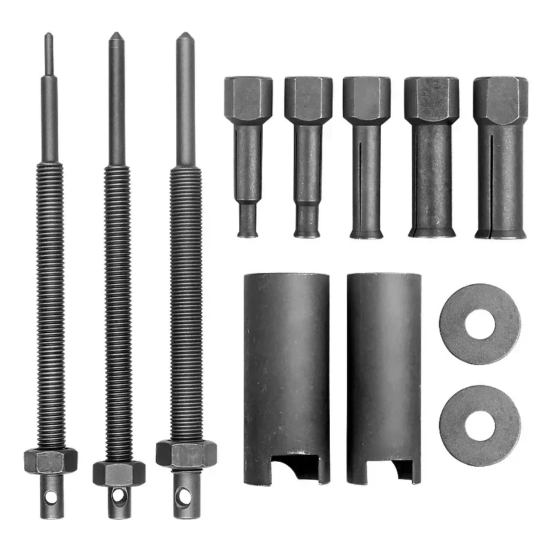 Herramienta de desmontaje de rodamientos de bicicleta, juego de extracción de rodamientos, Kit de herramientas extractoras de rodamientos de motocicleta, Accesorios de reparación de ciclismo: Negro