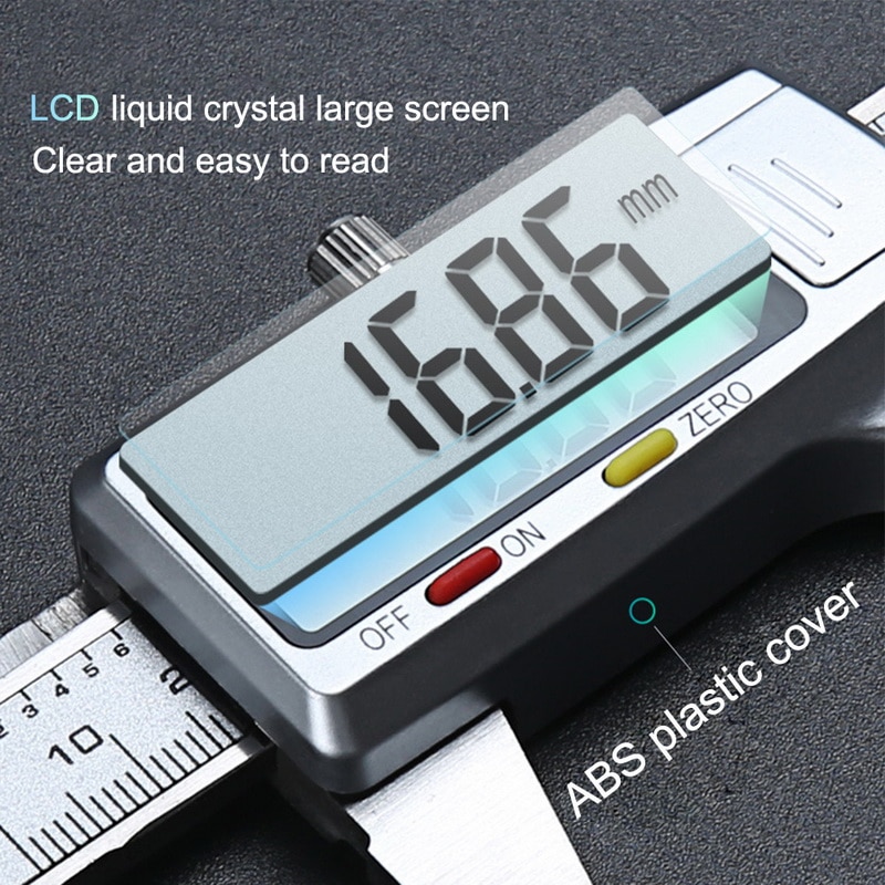 Digital Caliper Stainless Steel Electronic Digital Vernier Calipers 6Inch 0-150mm Metal Micrometer Measuring Tool Caliper Gauges