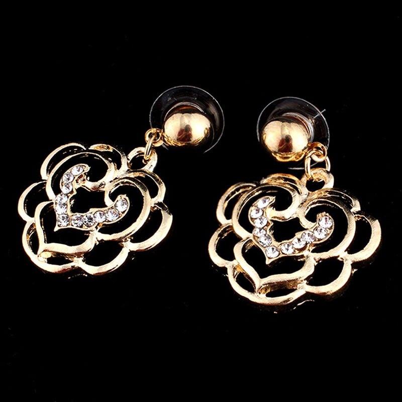 Jiayijiaduo Afrikanischen Schmuck einstellen Gold Farbe Halskette Ohrringe Armbinde Ring einstellen für frauen Hochzeit Schmuck Zubehör