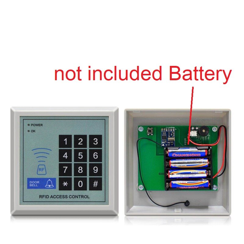 Easy to Install RFID 125Khz Wireless Access Control Keypad Door Bell