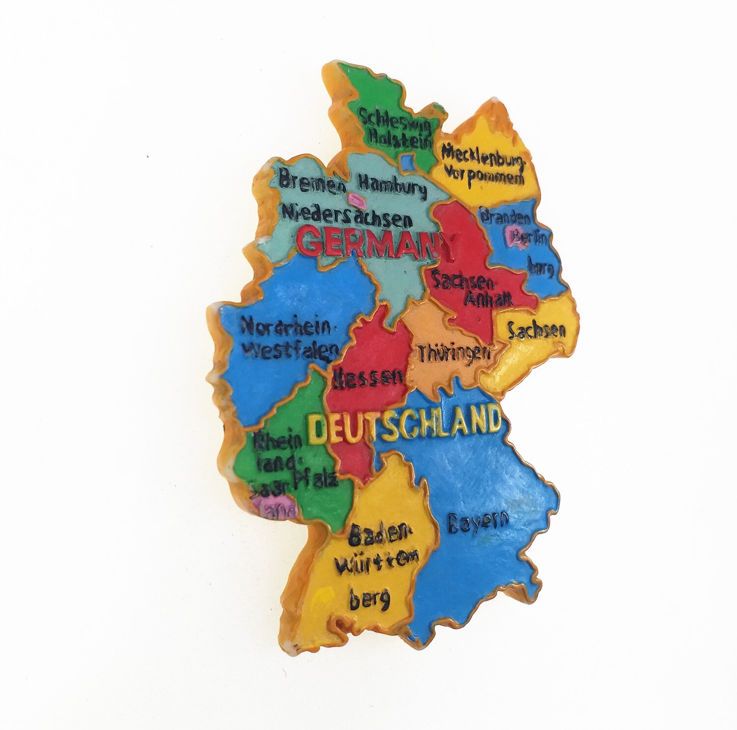 Europe Allemagne France Portugal Etc. Aimants de réfrigérateur magnétiques de carte, souvenir touristique, de collection d'artisanat