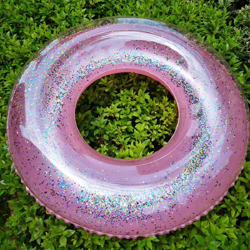 Swimming Ring 4Size For Child Adults Girls Summer Swimming Pool Inflatable Water Sports Accessory Pink Blue Beach Float Ring