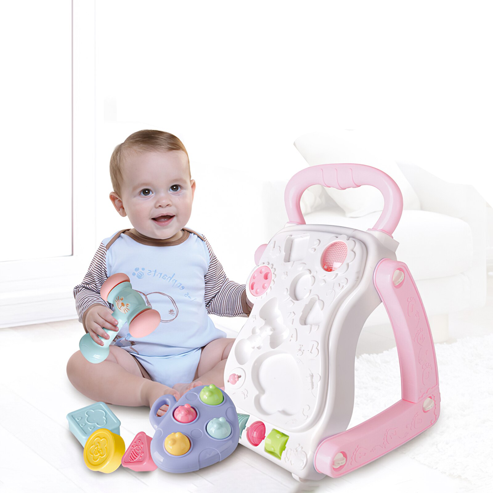 Infant Toddler Stroller Baby Learning To Walk Walker Multifunctional 6-9-18 Months One-Year-Old Boy And Girl